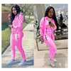 Sweatsuit Women Two Piece Set Winter Clothes Sports Suit Zip Top Sweatpants Jogging Outfit Matching Set Wholesale Dropshipping Y0625