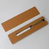 Wholesale 15.5x4cm Empty Kraft paper Pen box bag Pencil boxes Gift Holder case 4 styles