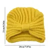 Cappello turbante musulmano con nodo invernale per donna Cappellino Hijab elasticizzato lavorato a maglia Copricapo arabo Sciarpe di lana Turbante islamico turbante mujer