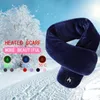 Electric Heated Neck Scarf Vinter Smart USB Mink Velvet Kvinna Man Solid Färg Uppvärmning Cykling Kepsar Masker