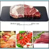 Meat Kitchen, Dining Bar Home Gardenmeat & Potry Tools Aluminium Fast Defrosting Tray Frozen Thawing Fresh Healthy Rapid Defrost Plate Food
