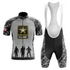 2024 US Army Fietsen Team Jersey Bike Shorts Bib Set Ropa Ciclismo Heren MTB Shirt Zomer Pro Fietsen Maillot bodem Kleding