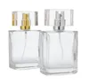 Preço de promoção 30ml 50ml Clear Spray de vidro recarregável frascos de perfume de vidro Atomizadores vazios Recipientes cosméticos para viagens SN4334