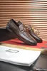 L5 2021 MENS LUXURY DRESS SKOR Äkta läder Män Formell Skor Pekade Toe Lace Up Business Oxford Shoes Black Brown Luxury Footwear 22