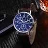 Modne zegarki męskie blu ray glass zegarek neutralny kwarc symuluje prostotę nadgarstka okrągłe zegarki