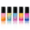 5 мл Градиентное цветное цветное стекловолокна на эфирных маселах пустой Parfum бутылки роликовых шариков