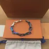 Lanciato in Collana di lusso Bracciale laser Designer alla moda marchio colorato Collana a catena lettere per uomini e donne Festival 217K