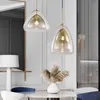 Anhänger Lichter Nordic Moderne E27 Glas Hängen Lampe Für Esszimmer Schlafzimmer Loft Decor Leuchte Suspension Led Leuchten Lampen