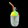 Tuyau d'eau de silicone Tuyaux de fumer Tuyaux en plastique Bongs Bubblers ronds Coupe de refroidissement Freeze