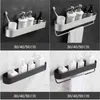 Black 30-50cm Lenght Wall Mounted Bath Towel Bar Holder Storage Rack Hanger For Bathroom Accessories Kitchen Shelves Basket Sets 211112