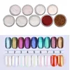 Nail Glitter Mirror Art Powder Decorations Holographic Metallic Rose Gold Sliver Dust Sequins UV Gel Pigment Prud22