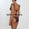 Sexig Bikini Micro Vintage 2021 Bikini Baddräkt Kvinnor Ruffle Badkläder Push Up Bikinis Set Swimming Passits for Bathing Suit