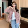 Women's Jackets Runway Fall Winter French Small Fragrance Elegant High Quality Tweed Coats Jacket Female Sweet Suit Casacos Top