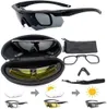 Militär Bulletproof Glasses Outdoor Tactical Goggles Shooting CS Riding Mountaineering Outdoor Eyewear Polariserade tre uppsättningar av LE5784913
