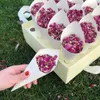 Party Decoration Wedding Confetti Cones Holder Biodegradable Dried Flower Real Petal In Display Box Outdoors Lawn