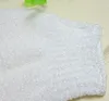 100 adet Banyo Scrubber Beyaz Naylon Vücut Temizleme Duş Eldiven Peeling Banyo Eldiven Beş Parmak Banyo Banyo