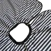 Black White Stripes Frisör Förkläde Frisyr Cape Party Supplies Polyester Pongee Hair Salon Shop Barber Capes Förkläden frisör2234406