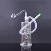 Narghilè Led Pipa in vetro Cambia colore automatico Luce Dab Oil Rig Percolater Gorgogliatore Tubi d'acqua Narghilè ad olio Shisha portatile con tubo flessibile per olio