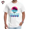 Miami Vice Round Collar T-shirt Arbeid Dag Custom Tops T Hate Mouw Est Milaan Zwarte Kleding Mannen 210716