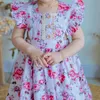 Kleine meisjes vintage bloemen jurken kinderen zomer katoen jurken peuter Spaanse stijl jurk meisje boutique kleding 1-6 jaar 210615