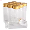 24 pieces 45ml 30*90mm Glass Bottles with Golden Aluminum Caps Spice Jars Vials for Wedding Crafts Giftgoods
