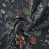 Tapisserier Floral Tapestry Wall Hängande månfas Botanisk polyestertygkonst för hushåll