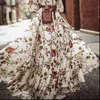 trendy Women Dresses Womens Boho Summer Long Dress Floral Maxi Party Evening Beach Sundress Plus Size Vestidos de festa S3019