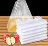 2021 Borse di stoccaggio 46/92 pezzi 15 * 23 cm Borsa per la spesa trasparente Plastica per supermercati con manico Imballaggi per alimenti