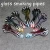 Pipes à fumée en verre accessoires pour fumer pour bang pipe à main en silicone unique barboteur tabac bols à herbes sèches