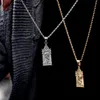 Jungfru Maria Madonna Halsband Rostfritt Stål Mäns Antik Silver Guld Punk Mor av Kristus Katolska Guadalupe Pendants Smycken