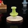 Senaste Cool Färgglada Pyrex Glass Bong Hookah Oil Rigs Cover Carb Cap Portable Quartz Bowl Lid Innovativ Design Handgjorda Rökning Straw Tillbehör DHL Gratis