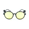 Lunettes de soleil pour enfants, grande monture ronde et mince, avec oreilles d'animaux mignons, oreilles de souris, pour garçons et filles