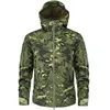 Randonnée Armée Vestes Hommes Camouflage Militaire Tactique Veste Automne Hiver Peau De Requin Soft Shell Veste Imperméable Coupe-Vent Y1106