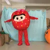 Halloween Strawberry Mascot Traje de Alta Qualidade Personalizar Fruta dos Desenhos Animados Anime Tema Caráter Adulto Tamanho Do Natal Festa de Aniversário Partido Exterior