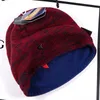 Bonnets unisexes chapeaux tricotés réversibles hiver polaire crâne casquette bonnet double face porter chapeau bonnet tendance designer chaud sport casquette2964326