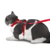 CAT COLLARS ведет собачьего воротничка жгута поводка регулируемая нейлоновая тяги домашних животных