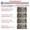 Auto-Rückfahrkameras, Parksensoren, Koorinwoo Parktronic-Sensor, 8 Radargeräte, Alarm, AHD-Frontkamera, Entfernungsanzeige, Bilddetektorsystem