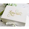 1PC Personalized Bridesmaid Proposal gift Box Will you be my Maid of Honor Proposal Box Custom wedding Flower Girl keepsake boxes9223842