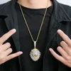 Hip Hop CSGO Necklace Mens Punk Style 18K Alloy Gold Silver Plated Lion Head Charm Pendant High Quality Cuban Chain3078367
