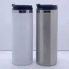 Sublimationskaffeetasse 420 ml doppelwandiger Edelstahl-Wärmeübertragungsbecher isolierter Reisebecher kostenloser schneller Seeversand DAS208