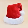 Julhatt Santa Xmas semesterhattar för vuxna unisex sammet komfort extra tjockare klassiska päls hattar för nyårsfestfestartiklar