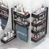 Ganchos trilhos prateleira banheiro banheiro vaidade cosmética Pia de penduramento de pia grátis rack de armazenamento perfurado grátis