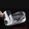 Materialskor 1 Par Transparent Gel Silikon Back Heel Pads Insoles för höga klackar Kvinnor Anti-Slip Pain Relief Shoeinsats Massager1