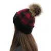 Adulti spessa calda cappello invernale per le donne cavo stretch morbido cavo a maglia pom poms berretti cappelli da donna skullies ragazza pentole da sci cappuccio caps 9302 merci