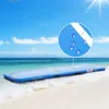 16ft Inflatable Tumbling Mat 4 inches Thickness Mats for Home Use/Training/Cheerleading/Yoga/Water with electircal Pump a01 a10