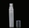 5ml 8ml 10ml frasco de pulverizador de plástico fosco pequeno garrafa de embalagem de placas de placas de atomizador frascos de perfume recipiente líquido em estoque