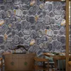 Sfondi Vintage Stone Carta da parati 3D Home Decor Impermeabile in PVC Brick Brick Rotolo di carta per sfondo Decorativo negozio di bar personalizzato