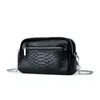 Realmente aprender cadeia crossbody tas titular ladi crocodilo elegante grande capacidade Três camadas rits All-matchilqxx