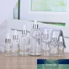 5ml-10mlガラス滴ボトルクリア化粧品詰め替え可能ボトルアロマテラピー液体エッセンシャルオイルピペットサンプル空のボトル