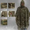 Qian impermeável capa de chuva mulheres / homens selva rain ponclo mochila camuflagem casaco de chuva ciclismo escalando caminhadas capa de chuva 210925